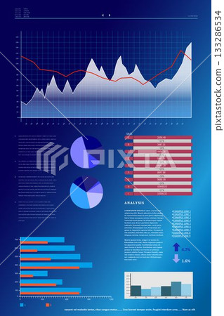 Business interface with graphs and data Business interface with graphs and data 133286534