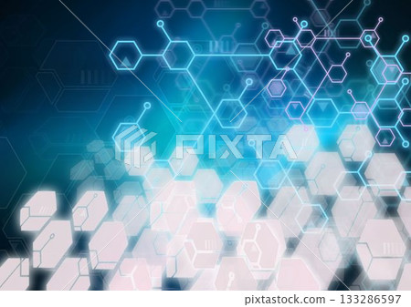 Abstract molecular structure background Abstract molecular structure background 133286597