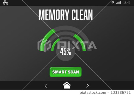 Mobile display with memory cleaner 133286751