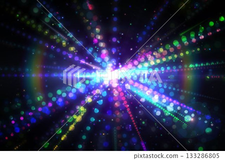Digitally generated laser lights background 133286805