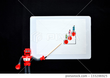 一張人工智慧機器人講解排名理論的圖片 一張人工智慧機器人講解排名理論的圖片 133286925