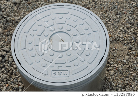 Underground facilities that support life in Japan: Close-up of a rainwater drain Underground facilities that support life in Japan: Close-up of a rainwater drain 133287080