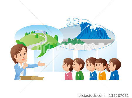 Earthquake and Tsunami High Ground Evacuation School 02 133287081