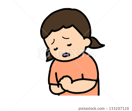 失望的亞洲女孩 133287128