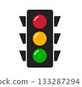 Traffic Light Signal Icon vector illustration 133287294
