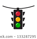 Traffic Light Signal Icon vector illustration 133287295