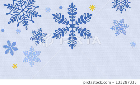 雪花刺繡背景 133287333