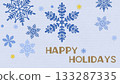 Snowflake embroidery background 133287335