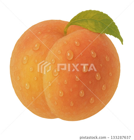 【水果】多汁桃子的插圖 133287637