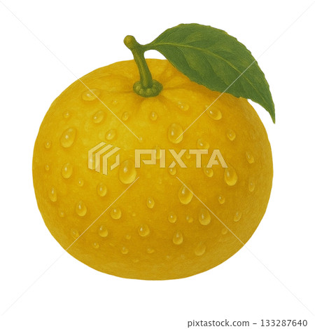 【水果】新鮮柚子的插圖 133287640