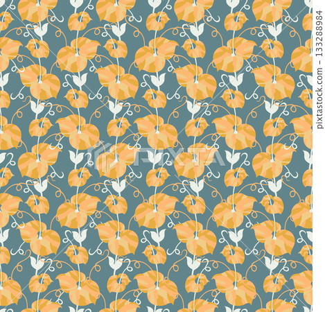 Honey Gold Retro Circle Grid Honey Gold Retro Circle Grid 133288984