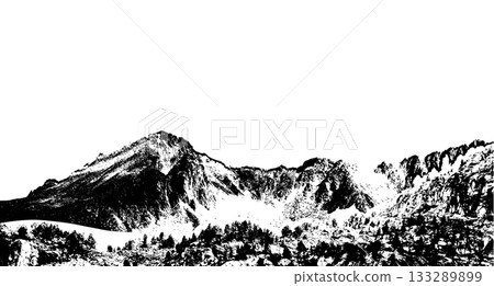 Mountain grunge texture Mountain grunge texture 133289899