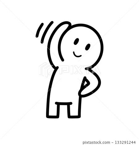 圖示:一個人在鍛煉 圖示:一個人在鍛煉 133291244