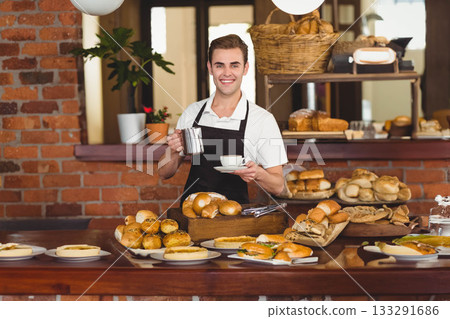 barista, bakery, male 133291686