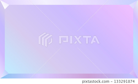 極光色方形寶石相框，淺紫色，16:9 133291874