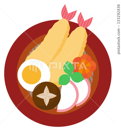 New Year's Eve soba, tempura soba 133292836