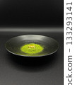 Matcha with gold leaf, gold powder and matcha powder 133293141