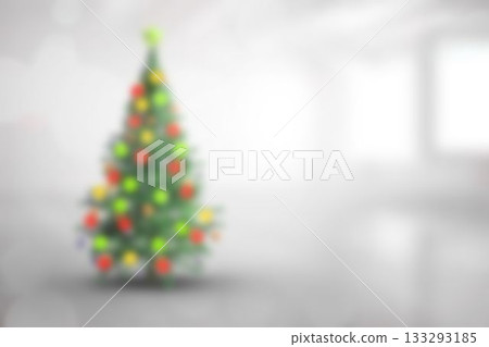 Blurry christmas tree in room Blurry christmas tree in room 133293185