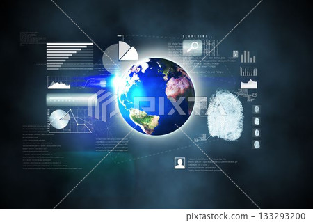 Futuristic technology interface Futuristic technology interface 133293200