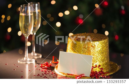 Table set up for new years party 133293357