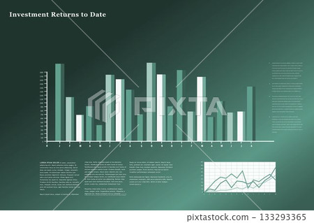 Business interface with graphs and data 133293365
