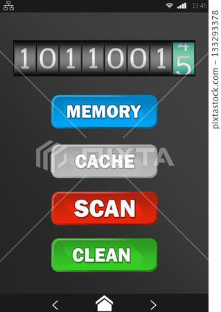 Mobile display with memory cleaner 133293378