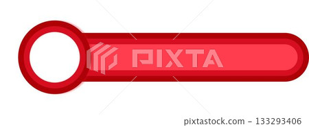 Image of red shape over white background 133293406