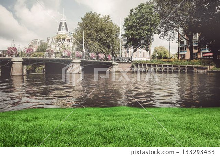 Digital composite of Sunny day by the river Digital composite of Sunny day by the river 133293433