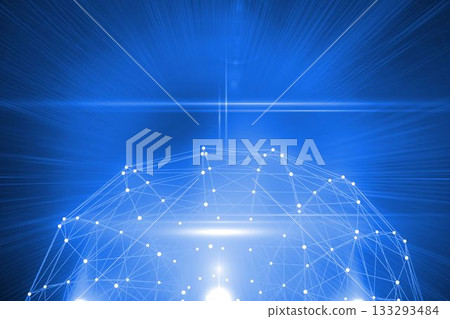 Futuristic shiny 3D connection Futuristic shiny 3D connection 133293484