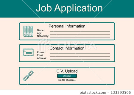Illustration of Job Application 133293506