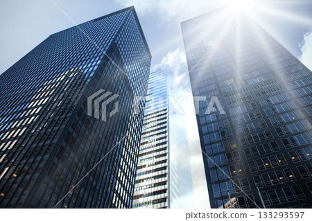 Low angle view of skyscrapers Low angle view of skyscrapers 133293597