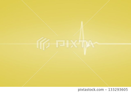 Yellow medical background with ecg line Yellow medical background with ecg line 133293605