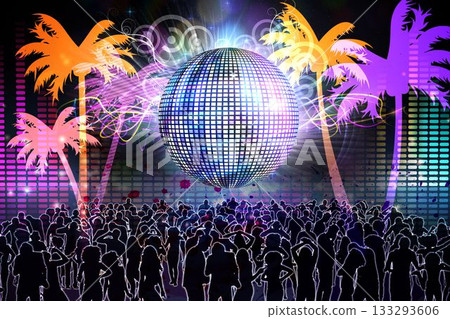 Digitally generated cool nightlife background Digitally generated cool nightlife background 133293606