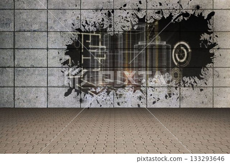 Splash showing technology interface 133293646