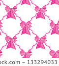 Vector seamless pattern with pink bows on white background Vector seamless pattern with pink bows on white background 133294033