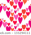 Vector seamless pattern with bright hearts for Valentines Day Vector seamless pattern with bright hearts for Valentines Day 133294111