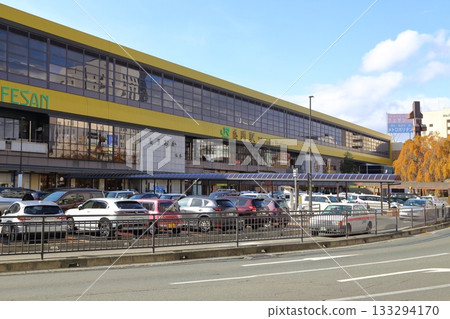 Morioka Station area in autumn 133294170