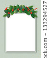 聖誕冬青優雅相框 3 綠色 133294527