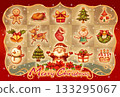 Christmas card hand-drawn illustration 133295067
