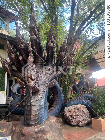 Multi-headed Naga statues in Chiang Mai, Thailand Multi-headed Naga statues in Chiang Mai, Thailand 133295980