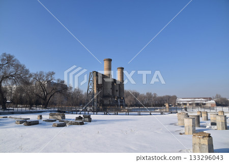 The derelict remains of the boiler room at Unit 731 in Harbin, China The derelict remains of the boiler room at Unit 731 in Harbin, China 133296043