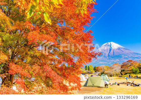 【靜岡郡】秋季狸湖露營地與富士山 【靜岡郡】秋季狸湖露營地與富士山 133296169