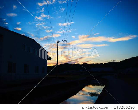 A sunset A sunset 133296286