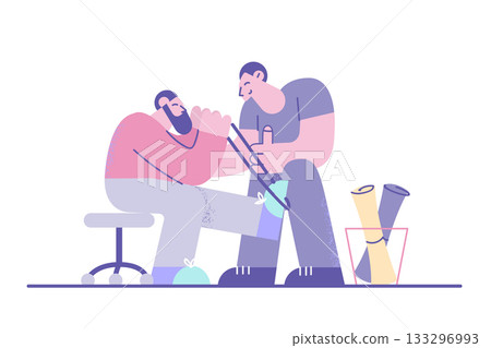 Rehabilitation clinic and healthcare concept Rehabilitation clinic and healthcare concept 133296993