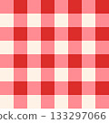 Seamless whimsical pink and red gingham check pattern. Hand-drawn geometric checkered background. Picnic fabric style. Cottagecore. Vector design 133297066