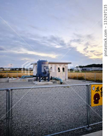 Water treatment facility in Kochi Prefecture, floodgate Water treatment facility in Kochi Prefecture, floodgate 133297135