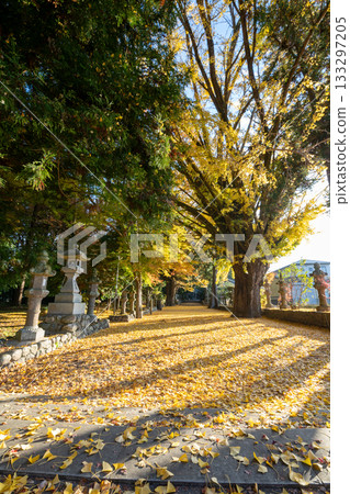 三重縣名張市津田神社的紅葉 三重縣名張市津田神社的紅葉 133297205