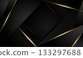 Luxury Black and Gold Geometric Background 133297688