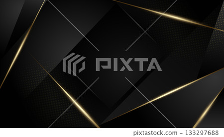 Luxury Black and Gold Geometric Background Luxury Black and Gold Geometric Background 133297688