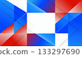Abstract Geometric Red Blue Gradient Background with Transparent Overlapping Shapes 133297690